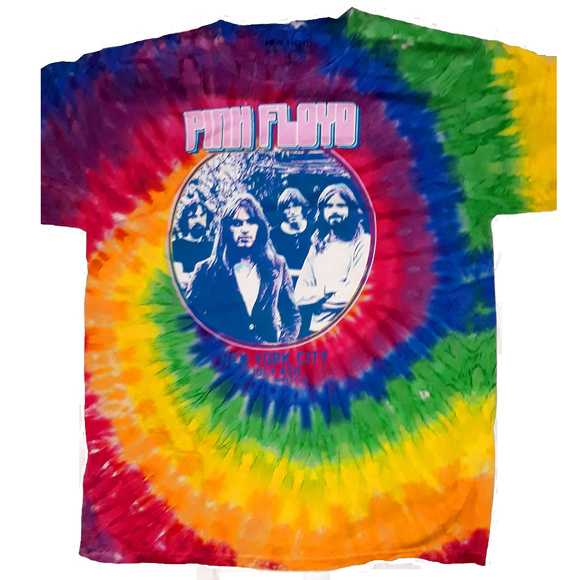 Pink Floyd NYC July 4 NYC Tie Dye rock Official T-Shirt XL NWT - Picture 1 of 3